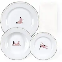 Seletti Seikantai Borden met Servet - Set van 3 Arched