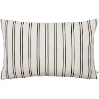 Ferm Living Sierkussen Twill Rectangular Off-White / Black (60 x 40 cm)