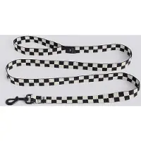 HAY Dogs Leash Flat Check M|L | Black, white