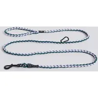 HAY Dogs Leash Braided Adjustable M|L | Lavender, green