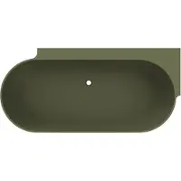 Arcqua Havana Back To Wall Ligbad Rechts 170x80 cm Mat Groen