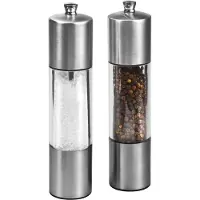 Cole and mason Peper- en Zoutmolen Cole & Mason Gift Set Stainless Steel and Acrylic 20 cm
