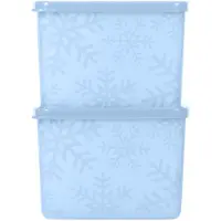 Tupperware Diepvriesbak a 800ml IJsblauw 2 stuks