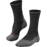 Falke TK2 Explore Wool Silk medium padding wol functioneel materiaal wandelsokken heren grijs - maat 44-45