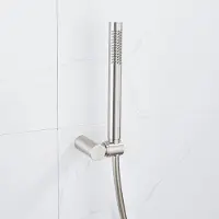 FortiFura Calvi Handdoucheset - 22.5cm - staaf - met houder - gladde slang - 150cm - PVD - geborsteldrvs SW496812/SW720566/SW728177