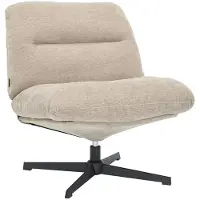 Livin24 Fauteuil Sara draaibaar velvet beige