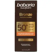 Babaria Sun Lovers Bronze Fluido Solar Facial Spf50+ 40 ml