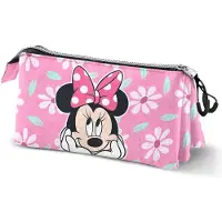 KARACTERMANIA Minnie, bloemenprint, etui, roze, roze, één maat (one size)