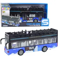 Leantoys Stadsbus dubbeldekker 1:16 Rijverlichting klinkt blauw - UNI