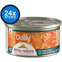 Almo Nature Dailymenu - Kattenvoer Mousse - Tonijn & Kip - 24x85gr