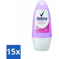 Rexona 15 x - Biorythm - Deo Roll-on - Anti-transpirant - Anti-perspirant - 50 ml - Anti-transpirant - Anti-perspirant - Zweetbehandeling - Geurbehandeling - Biologisch Ritme