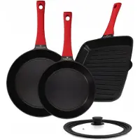 Zwieger Obsidiaan Pannenset 3-delig (24/28cm) + Diepe Pan 28cm