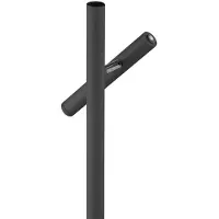 HELL LED-tafellamp Streak-B, dimbaar, zwart, Woon-/ Eetkamer, metaal, Modern, LED tafellamp