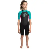 O'Neill Reactor Spring 2 Mm Junior Shorty Met Korte Mouwen En Rits Op De Rug