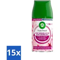 Air Wick 15 x Freshmatic Max Pure Fresh Cherry Blossom & Orchid 250 ml - Aziatische Kersenbloesem - Luchtverfrisser - Geurverspreider - Geur - Geurstop