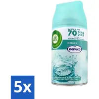 Air Wick 5 x - Luchtverfrisser Navulling - Nenuco - Automatische Spray - 250 ml - Voordeelverpakking - 5 stuks