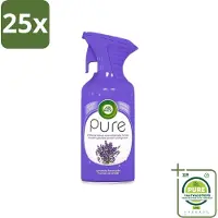 Air Wick 25 x - Luchtverfrisser Spray - Paarse Lavendel - 250ml - Grootverpakking - Luchtverfrisser - Lavendelgeur - Geurspray - Huisgeur - Ongewenste Geur