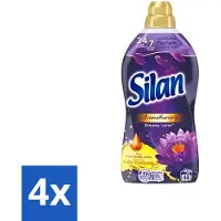 Silan 4 x Aromatherapy - Wasverzachter - Dreamy Lotus - Essentiële Oliën en Langdurige Parfum - 48 Wasbeurten - 1.056L - Wasverzachter - Geur - Essentiële Oliën - Lotus - Langdurige Geur