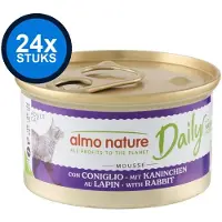 Almo Nature Dailymenu - Kattenvoer Blik - Mousse Konijn - 24x85gr