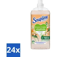 Soupline 24 x - Wasverzachter - Oranjebloesem - 52 Wasbeurten - 1.3L - Wasverzachter - Plantaardige Wasverzachter - Wasverzachter Oranjebloesem - Zachte Was - Wasverzachter Biologisch