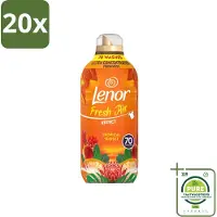 Lenor 20 x – Wasverzachter – Tropical Sunset – 70 Wasbeurten – 980 ml - Grootverpakking - Wasverzachter - Frisse Geur - Zomerse Geur - Tropische Geur - SolarDry