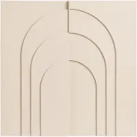 Nest of Nora Wanddecoratie 60x60 cm - Vierkant muurkunst - Beige