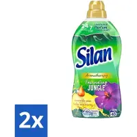 Silan 2 x Aromatherapy - Wasverzachter - Fascinating Jungle - Essentiële Oliën en Langdurige Parfum - 48 Wasbeurten - 1.056L - Wasverzachter - Geur - Aromatherapie - Jungle - Tropische Geur
