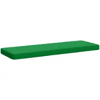 vidaXL 1-delig Bankkussen VUGHT 100% Polyester Groen 110 x 40 x 5 cm