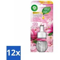 Air Wick 12 x - Essential Oil Refill - Ocean Mist & Lotus Blossom - Luchtverfrisser - Geur - Essentiële Oliën - Zeegeur - Lotus