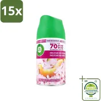 Air Wick 15 x - Luchtverfrisser Navulling - Zalige Zomer - Automatische Spray - 250 ml - Grootverpakking - Zalige Zomer - Geurverspreiding - Automatische Geur - Geurstop Technologie - Geurintensiteit
