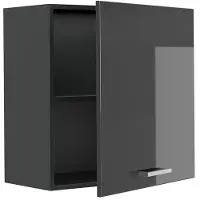 Vicco Hangkast R-Line, Antraciet Hoogglans/Antraciet, 60 cm met 1 deur