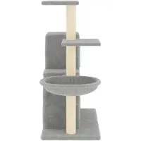 vidaXL Kattenmeubel met sisal krabpalen 83 cm lichtgrijs