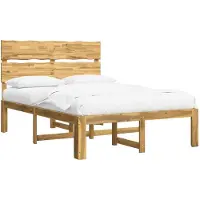vidaXL - Tweepersoonsbed - met - hoofdbord - ROSTOCK - Wit - 150 - x - 200 - cm