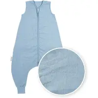 Meyco Baby Studio Collection Linnen Slaapoverall Jumper - Jeans Blue - 80cm - 0.5 TOG
