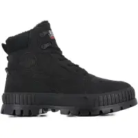 Palladium Unisex Pallashock Warm WP Leren Boots Zwart
