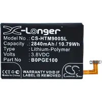 123accu HTC B0PGE100 / 35H00236-01M accu (2840 mAh, huismerk)