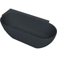 Arcqua Havana Back To Wall Ligbad Links 170x80 cm Mat Antraciet