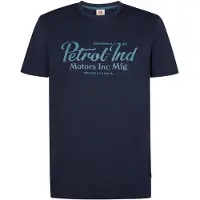 Petrol Industries - Heren T-shirt met print anderson - Blauw