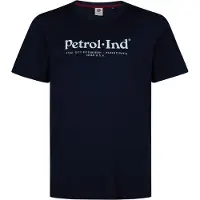 Petrol Industries - Heren Plus Size T-shirt met print gibson - Blauw