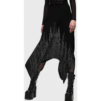 Killstar - Gothic Midirok - Cathedral Gardens- Thorned Spire Midi Skirt - XS tot 4XL - voor Vrouwen - zwart - Maat L