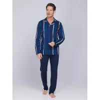 Pastunette Pyjama lang 'Northern Nights' donkerblauw