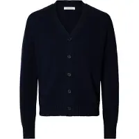 Selected Gebreid vest 'SLHCODY' nachtblauw