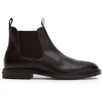 Van lier Zwarte Bern leren chelsea boots | Maat 44