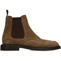 Manfield Taupe suède chelsea boots | Maat 44