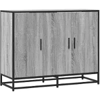 vidaXL Dressoir, grijs Sonoma, 94x35x76 cm, houtvezel