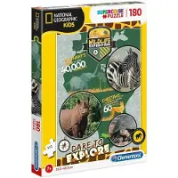 Clementoni Supercolor Puzzel - National Geographic Kids - Wildlife Expedition (180 stukjes)