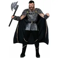 MOM Chief Vikingo Man Costume Zwart L Kinderen