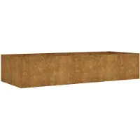 vidaXL verhoogde plantenbak, 200x80x40 cm, cortenstalen uitvoering