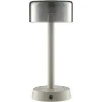 Brilliant Razor LED-tafellamp met oplaadbare batterij, 260 lm, 2700 K, 26 x 12 cm, draadloos opladen.