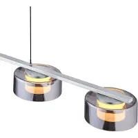 HELL Hanglamp Dune, dimbaar, alu / grijs / zink, Woon-/ Eetkamer, metaal, hanglamp